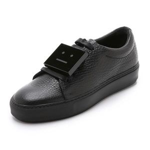 ACNE STUDIOS Adriana Grain Black Sneaker